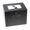 Black Leather Photo Album Box